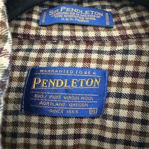 100% virgin wool Pendleton Flannel.